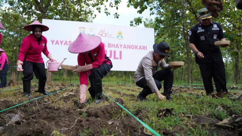 Polres Bojonegoro Sulap Lahan Kosong Jadi Kebun Jagung Wujudkan Swasembada Pangan