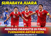 Tim Lokal Surabaya Menang Dramatis di Laga Final Turnamen Antar Kota