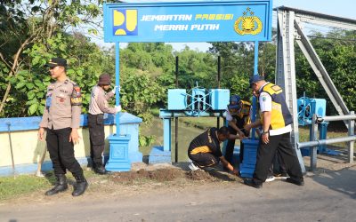 Polres Magetan Revitalisasi Jembatan Mangge untuk Masyarakat