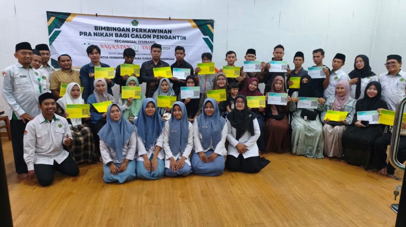 Wujudkan Keluarga Sakinah, KUA Pusaka Rembang Bekali Calon Pengantin Melalui Bimwin