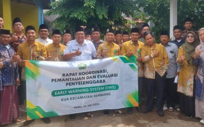 Perkuat Sinergitas, Kepala KUA Pusaka Rembang H. Mochammad Irjik Tekankan Pentingnya EWS untuk Redam Konflik Sosial