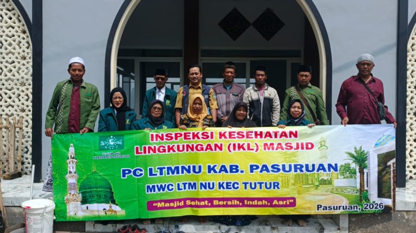 Tingkatkan Kenyamanan Ibadah, KUA Tutur Bersama Puskesmas Nongkojajar dan LTM NU Gelar Inspeksi Kesehatan di Lima Masjid