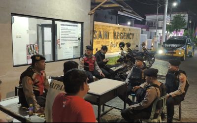 Jaga Kondusivitas Malam Hari, Sat Samapta Polres Pasuruan Sambangi Perumahan Insani Regency Bangil