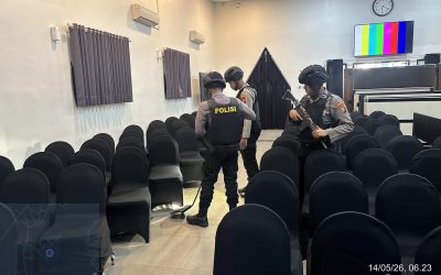 Instruksi Kapolres Pasuruan, Sat Samapta Sterilisasi Seluruh Gereja di Wilayah Hukum Polres Pasuruan