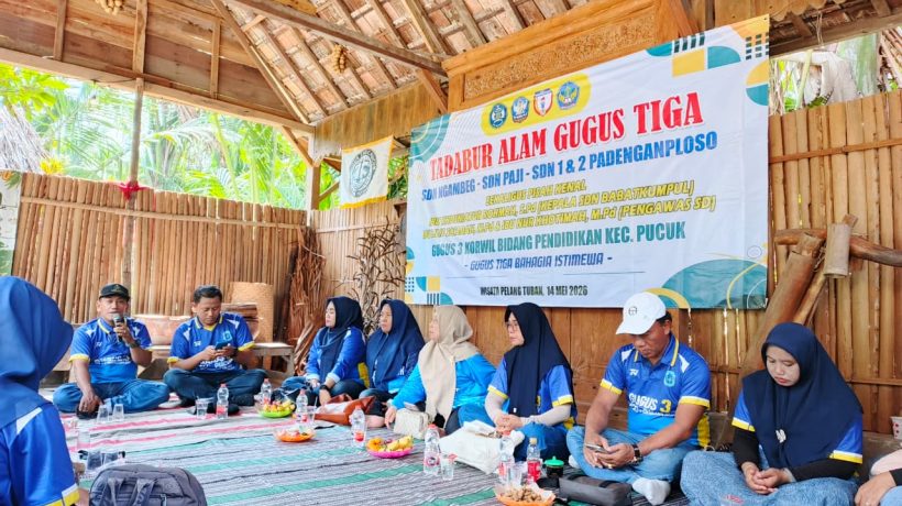 Gugus 03 SD Kecamatan Pucuk Gelar Tadabur Alam di Wisata Pelang Tuban, Momentum Pisah Kenang Pengawas hingga Mutasi Kepala Sekolah