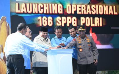 Dari Jawa Timur, Presiden Prabowo Groundbreaking 10 Gudang Pangan Polri dan Luncurkan 166 SPPG