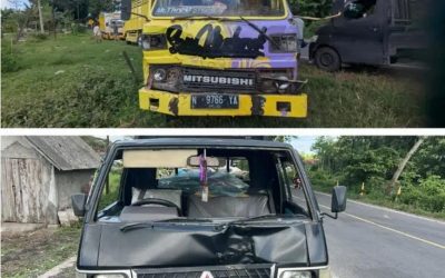 Kecelakaan Beruntun di Jatiroto Lumajang, Tiga Kendaraan Ringsek