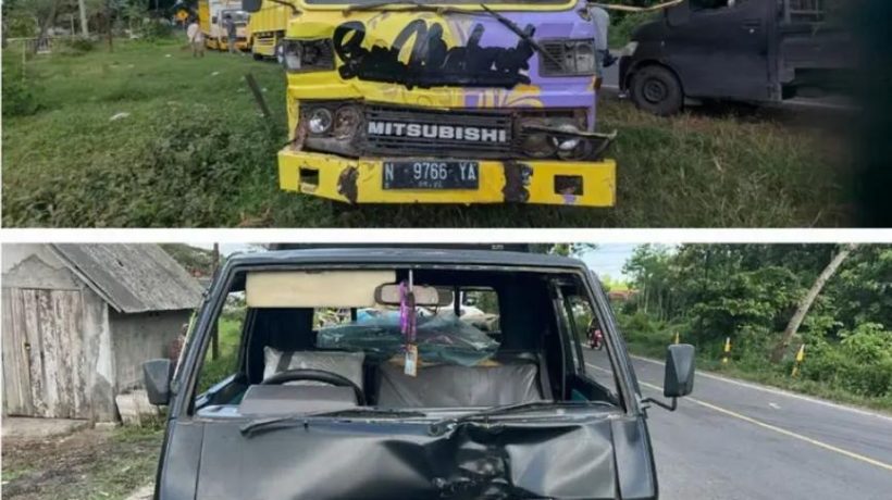 Kecelakaan Beruntun di Jatiroto Lumajang, Tiga Kendaraan Ringsek