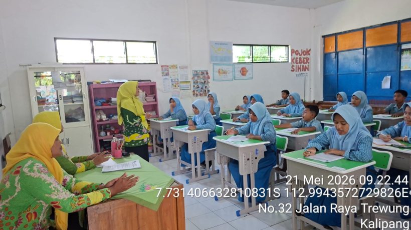 Pantau Pelaksanaan ASAJ 2026, Pendamping Satuan Pendidikan Kecamatan Grati Beri Motivasi Siswa SDN Kalipang 1