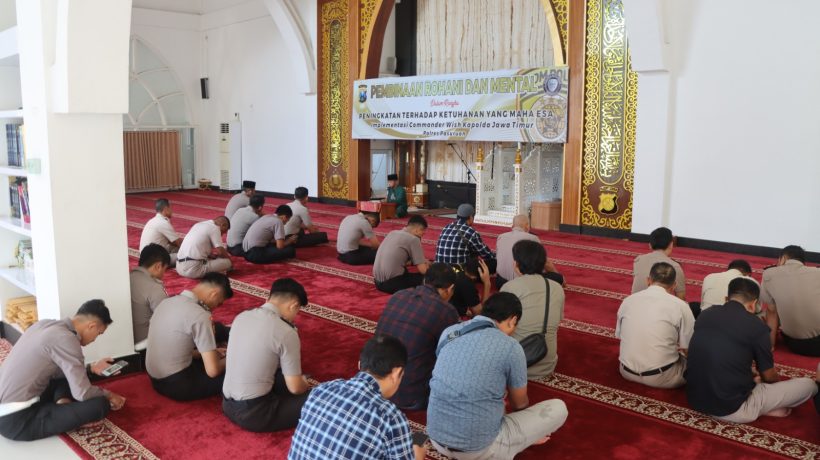 Tingkatkan Kualitas Iman, Polres Pasuruan Rutin Gelar Binrohtal Setiap Kamis