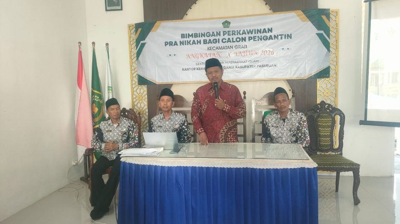 Tingkatkan Kualitas Persiapan Pernikahan, KUA Kecamatan Grati Gelar Bimwin Angkatan X