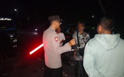 Tingkatkan Keamanan, Polsek Pasirian Gelar Patroli Malam di Jalur Rawan Kriminalitas