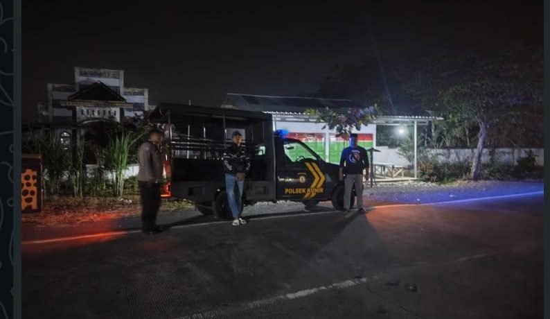 Antisipasi 3C dan Gangguan Kamtibmas, Polsek Kunir Intensifkan Patroli KRYD Dini Hari