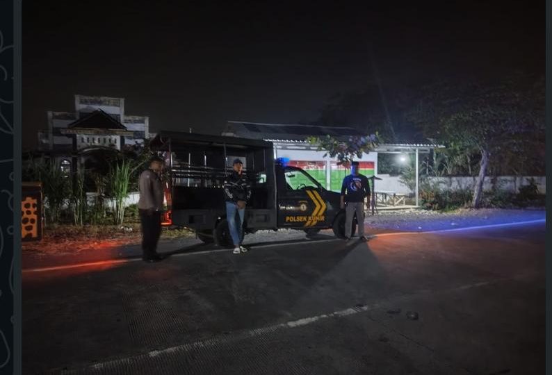 Antisipasi 3C dan Gangguan Kamtibmas, Polsek Kunir Intensifkan Patroli KRYD Dini Hari