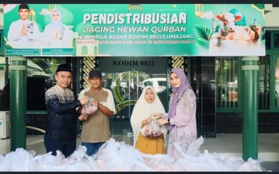 Sembelih 6 Hewan Kurban, Dandim: Iduladha Perkuat Nilai Keikhlasan dan Kepedulian