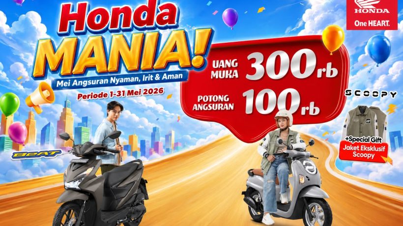 Mau Motor Baru Akhir Mei? Simak Promo Honda Mania Pasuruan Bareng Reni MPM Motor * Beli Scoopy & BeAT Terupdate di Pasuruan, DP Minim Angsuran Ringan Lewat Sales Reni MPM