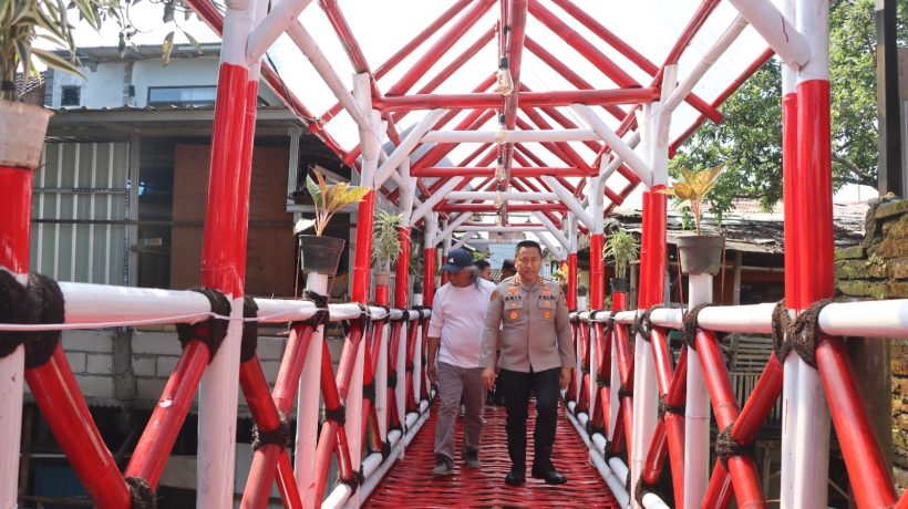 Polres Batu Rampungkan Jembatan Merah Putih Presisi, Akses Warga Kini Lebih Aman