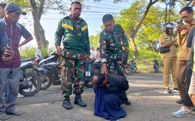 Satu Pelaku Curanmor Diringkus Babinsa di Depan SDN Kalipang 1 Grati, Dua Lainnya Kabur