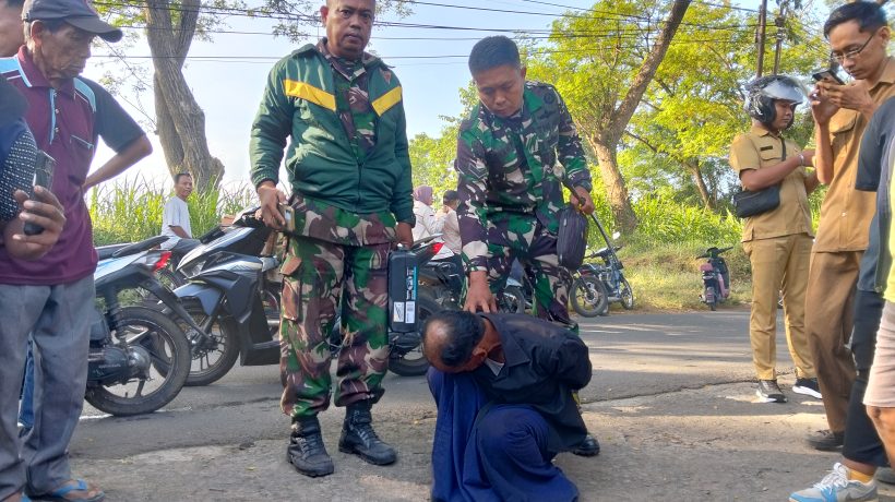 Satu Pelaku Curanmor Diringkus Babinsa di Depan SDN Kalipang 1 Grati, Dua Lainnya Kabur