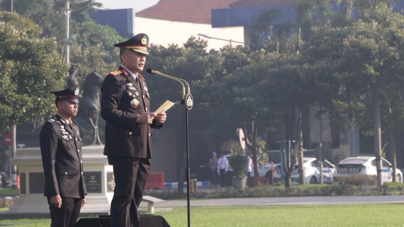 Gelar Upacara Hari Lahir Pancasila, Wakapolda Jatim : Pancasila Kunci Persatuan Bangsa di Tengah Ancaman Global