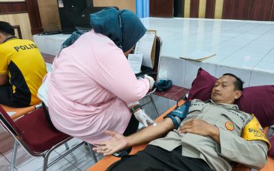 Sambut Hari Bhayangkara ke-80, Polres Blitar Kota Gelar Bakti Kesehatan