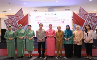 Dukung Produk Lokal Naik Kelas, Ketua Bhayangkari Cabang Kediri Kota Gelar Pameran UMKM