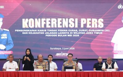 Polda Jatim Ungkap 320 Kasus 3C dan Kejahatan Jalanan Selama Mei 2026