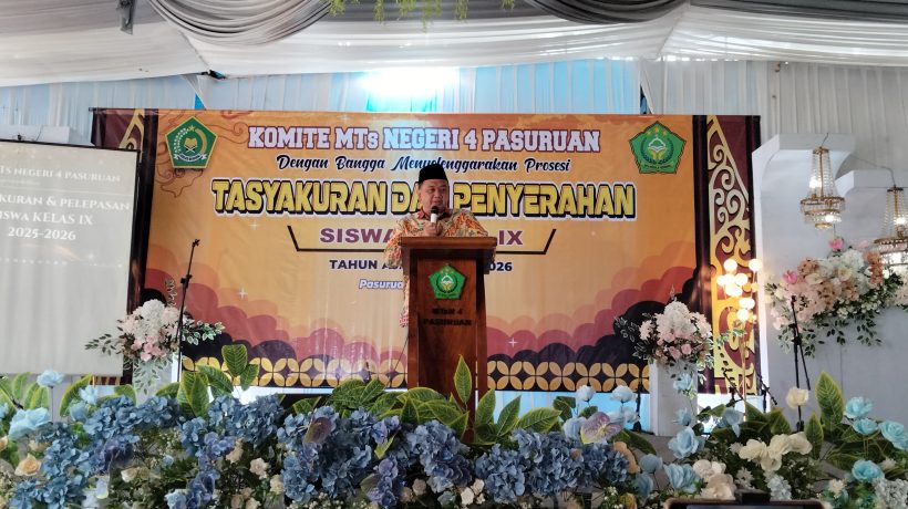 Gelar Tasyakuran Kelulusan, Kasubbag TU Kemenag Pasuruan: Madrasah Harus Naik Level dan Dinamis!