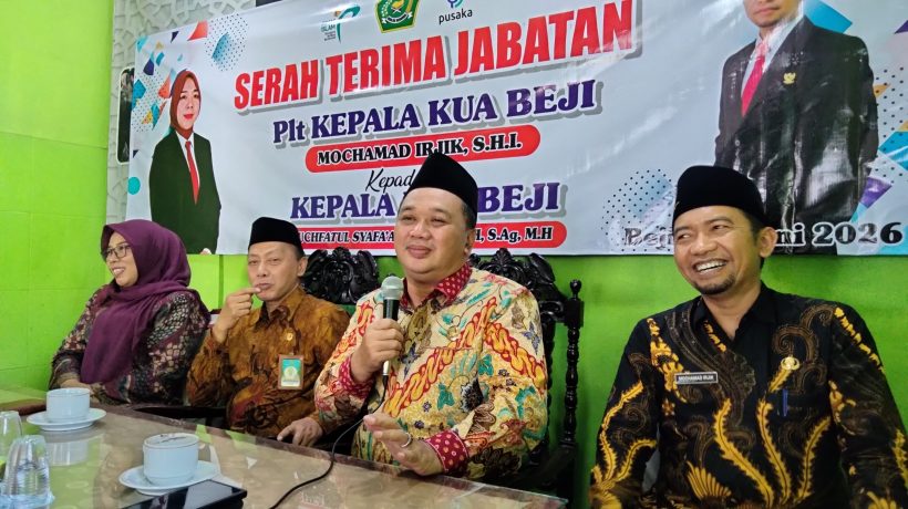 Resmi Definitif, Hj. Thuchfatul Syafa’atun Muniroh Pimpin KUA Kecamatan Beji