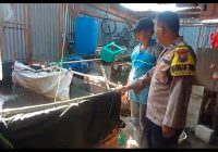 Bhabinkamtibmas Bangil Dampingi Warga Kembangkan Budidaya Lele, Dukung Program Pekarangan Pangan Bergizi