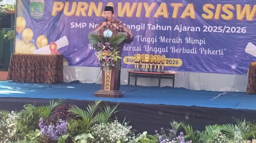 Lulus 100 Persen, Purnawiyata 363 Siswa SMPN 1 Bangil Pasuruan Diwarnai Isu Haru dan Puisi Perpisahan