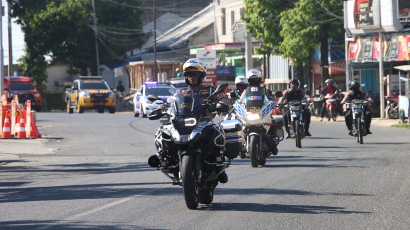 Polres Sumenep Patroli Skala Besar Pastikan Perayaan 1 Suro Kondusif