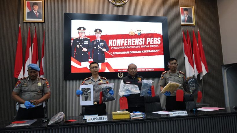 Polres Trenggalek Amankan Jambret Perhiasan, Tersangka Lima Kali Masuk Bui