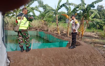 Bhabinkamtibmas Kelurahan Pogar Pantau Budidaya Lele untuk Dukung Ketahanan Pangan Nasional