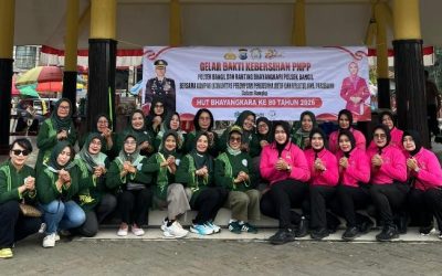 Sambut Hari Bhayangkara ke-80, Polsek Bangil Bersama Forkopimcam dan KOMPPAK Gelar Bakti Sosial di Alun-Alun