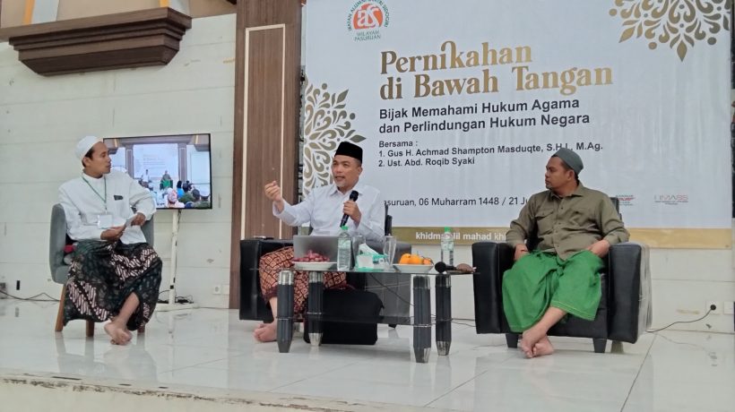 Soroti Legalitas Pernikahan, IASS Gelar Seminar Hukum bersama Kemenag Kabupaten Pasuruan