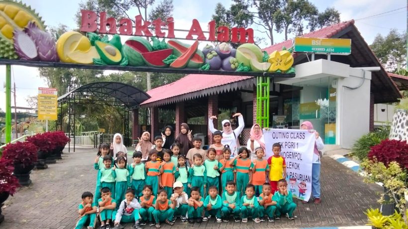 Serunya Belajar di Luar Kelas, Siswa TK PGRI 1 Lekok Jelajahi Agro Wisata Bhakti Alam