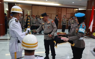 Jelang Hari Bhayangkara ke – 80 Polda Jatim Gelar Upacara Pemuliaan Nilai Luhur Tribrata