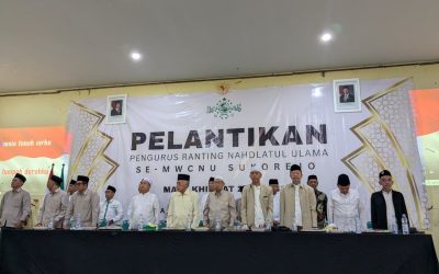 Perkokoh Sinergi Umat, Kepala KUA Pusaka Sukorejo Hadiri Pelantikan Ratusan Pengurus Ranting NU