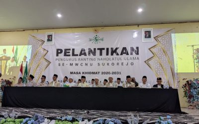 Perkokoh Sinergi Umat, Kepala KUA Pusaka Sukorejo Hadiri Pelantikan Ratusan Pengurus Ranting NU