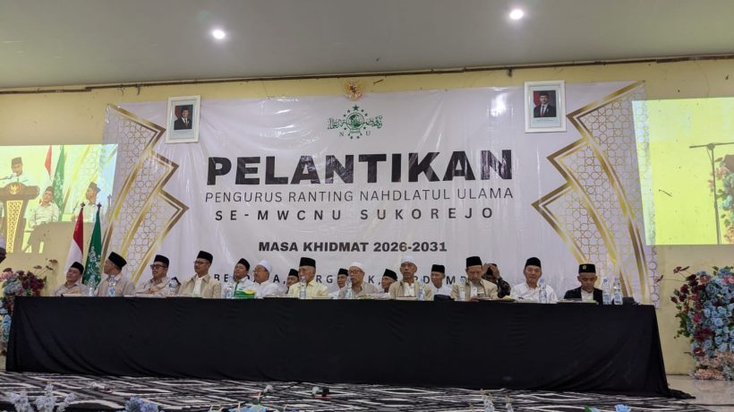 Perkokoh Sinergi Umat, Kepala KUA Pusaka Sukorejo Hadiri Pelantikan Ratusan Pengurus Ranting NU