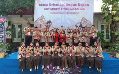 Bina Karakter Siswa Baru, Gudep SMPN 2 Tulungagung Gelar Orientasi Penuh Disiplin