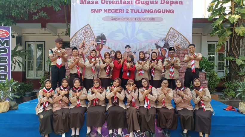Bina Karakter Siswa Baru, Gudep SMPN 2 Tulungagung Gelar Orientasi Penuh Disiplin