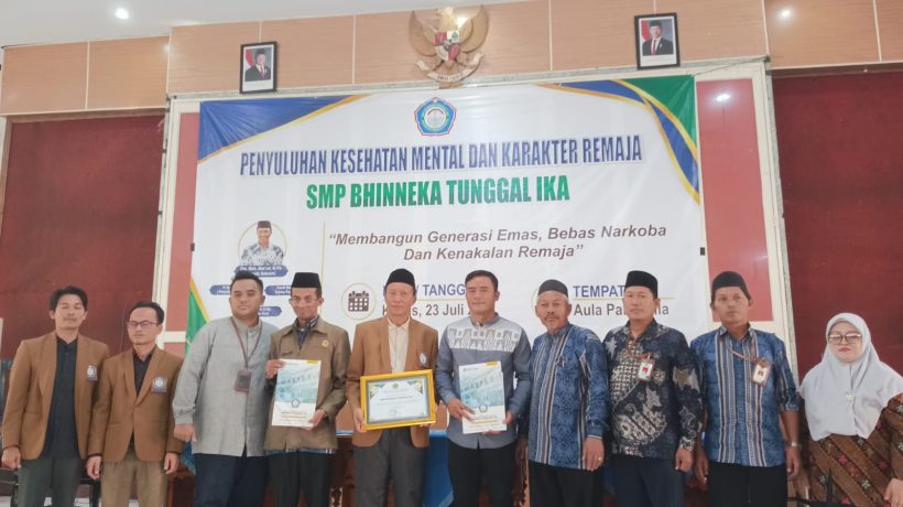Bentengi 1.540 Siswa SMP Bhineka Tunggal Ika dari Narkoba, KUA Purwosari dan Polres Pasuruan Gelar BRUS di PP Ngalah