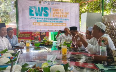 Perkuat EWS Kerukunan Umat, KUA Grati Gelar Rapat Koordinasi Lewat ‘Ngopi Lesehan’