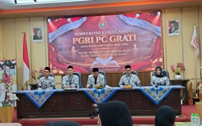Usung Tema Guru Bermutu, PC PGRI Grati Gelar Konferensi Kerja Cabang I Masa Bhakti 2025–2030
