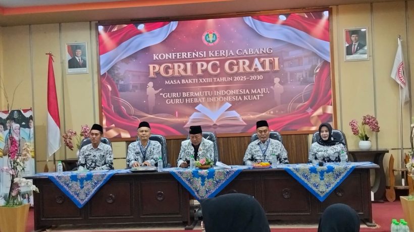 Usung Tema Guru Bermutu, PC PGRI Grati Gelar Konferensi Kerja Cabang I Masa Bhakti 2025–2030