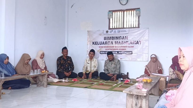 Sinergi KUA Grati, Fatayat, dan Muslimah Kalipang Perkuat Ketahanan Keluarga Lewat Pembinaan “Keluarga Maslahah”