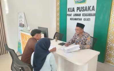 Pastikan Keabsahan Nikah, KUA Pusaka Grati Pasuruan Maksimalkan Pemeriksaan Catin di Ruang PTSP