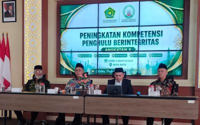 Tingkatkan Pelayanan Nikah dan Integritas KUA, Kanwil Kemenag Jatim Gelar Peningkatan Kompetensi Penghulu Angkatan X di Kota Batu